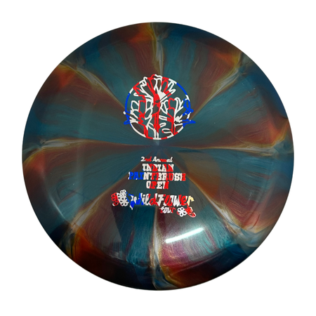 Mint Discs Sublime Swirly Freetail (SB-FT04-23) Blue, Red, Gold | 175g