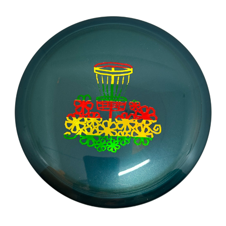 Mint Discs Flex Sublime Jackalope (SB-JL02-24) - Teal w/ Shiny Rasta Flower Basket Logo | 174g