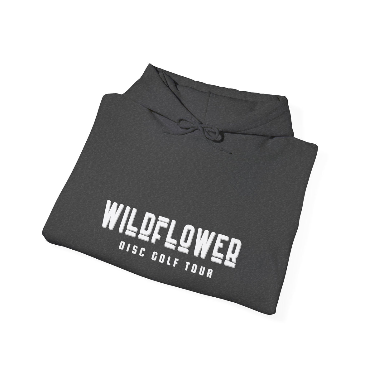 Wildflower Disc Golf Tour Hoodie — Minimal Logo Pullover
