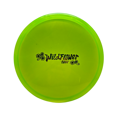 Mint Discs Eternal Lasso (ET-LS01-23) - Bright Yellow w/ Oilslick Wildflower Bar Logo | 175g Flex