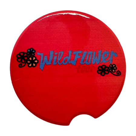 Wildflower Tour Car Coaster for Cup Holder