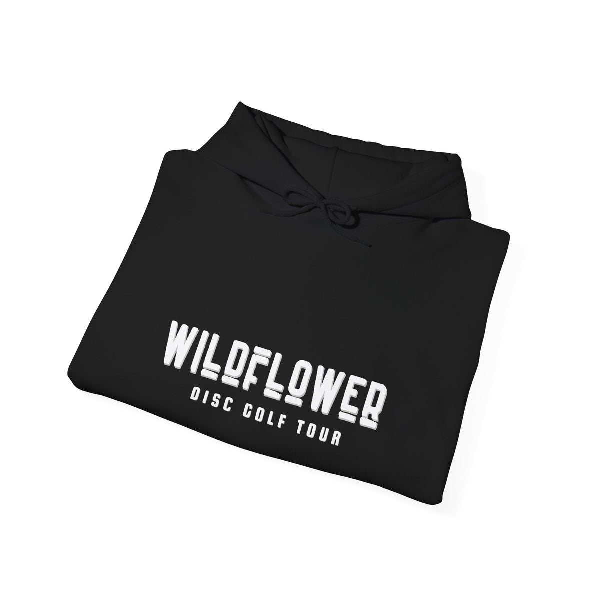 Wildflower Disc Golf Tour Hoodie — Minimal Logo Pullover