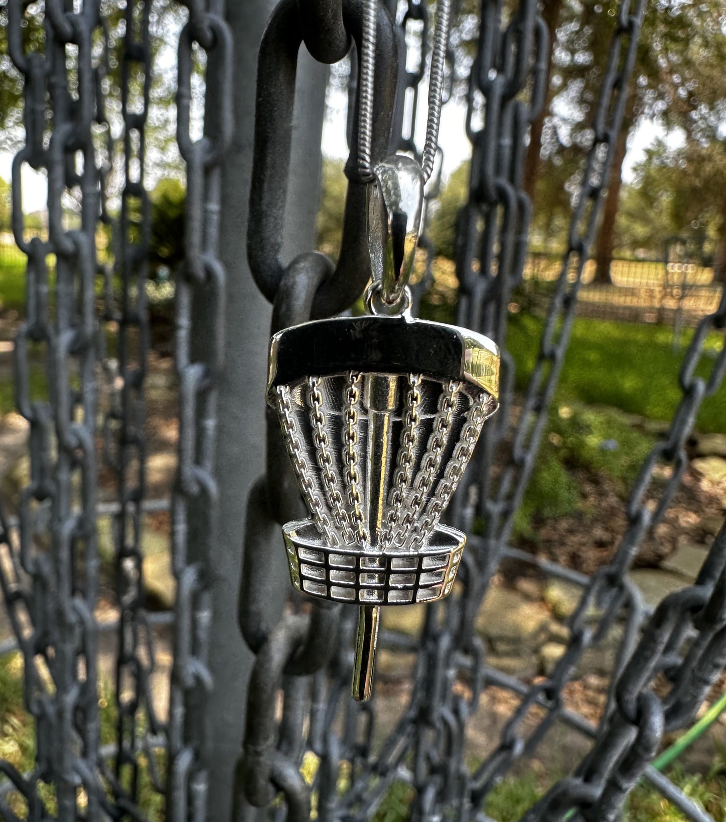 Disc Golf Pendant by Andi Young